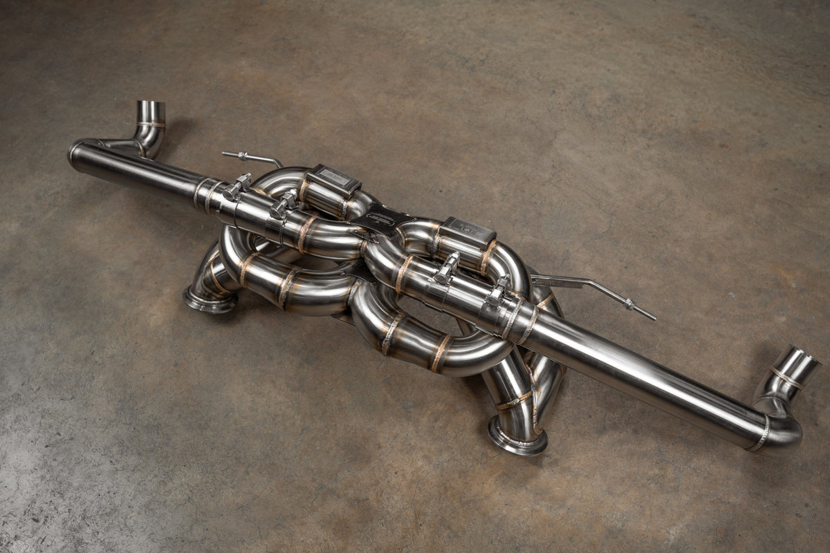 Valvetronic Designs - Audi R8 True F1 Exhaust System - AUD.R8.V10.GEN2.F1.BR, AUD.R8.V10.GEN2.F1.TI, AUD.R8.V10.GEN1.F1.BR