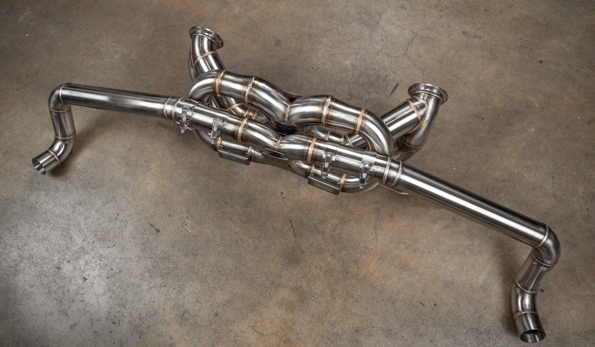 Valvetronic Designs - Audi R8 True F1 Exhaust System - AUD.R8.V10.GEN2.F1.BR, AUD.R8.V10.GEN2.F1.TI, AUD.R8.V10.GEN1.F1.BR