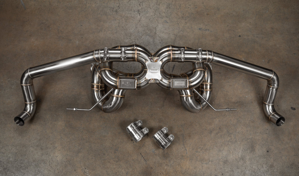 Valvetronic Designs - Audi R8 True F1 Exhaust System - AUD.R8.V10.GEN2.F1.BR, AUD.R8.V10.GEN2.F1.TI, AUD.R8.V10.GEN1.F1.BR