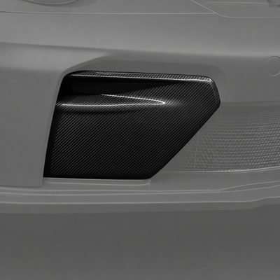 TECHART Front Intake Trims Carbon Glossy for Porsche 911 992.1 — product image