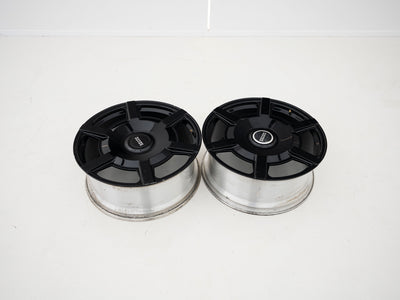 Aftermarket 23" Six-Spoke Gloss Black Wheel Set - Used