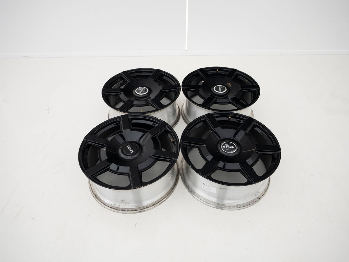 Aftermarket 23" Six-Spoke Gloss Black Wheel Set - Used