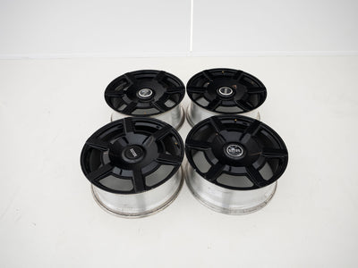 Aftermarket 23" Six-Spoke Gloss Black Wheel Set - Used