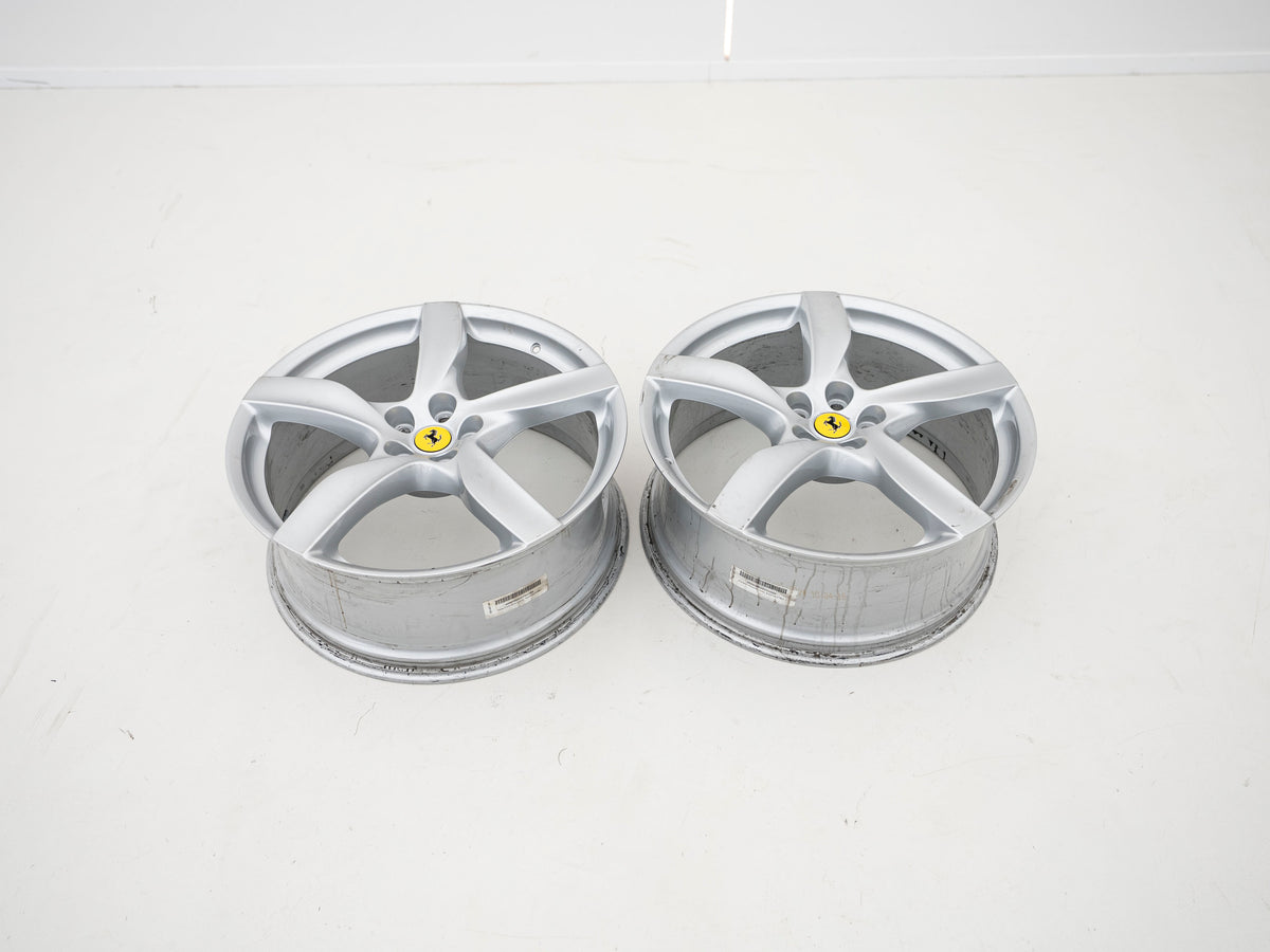 Ferrari Purosangue 22"/23" Silver Wheel Set - 983055 / 983056 - Used