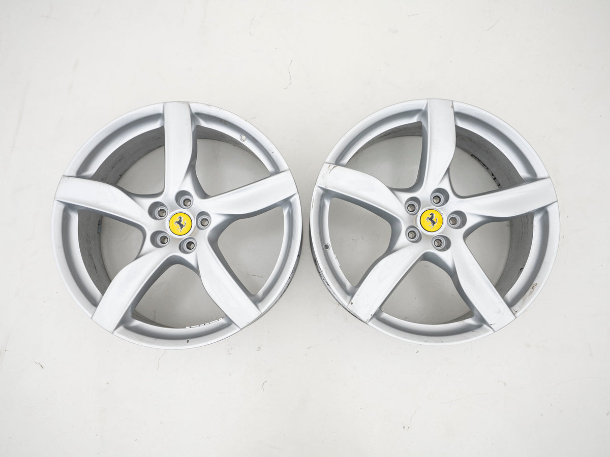 Ferrari Purosangue 22"/23" Silver Wheel Set - 983055 / 983056 - Used