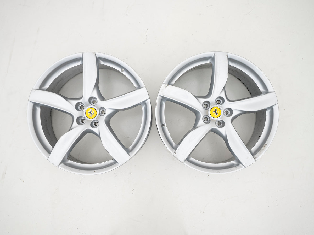 Ferrari Purosangue 22"/23" Silver Wheel Set - 983055 / 983056 - Used