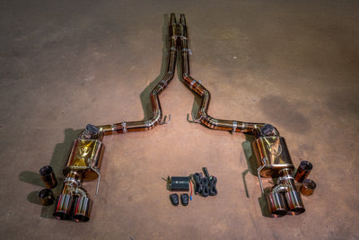 Valvetronic Designs - Ford Mustang GT S550 Valved Sport Exhaust System - FRD.S550.S650.VSES.BR, FRD.S550.S650.VSES.TI
