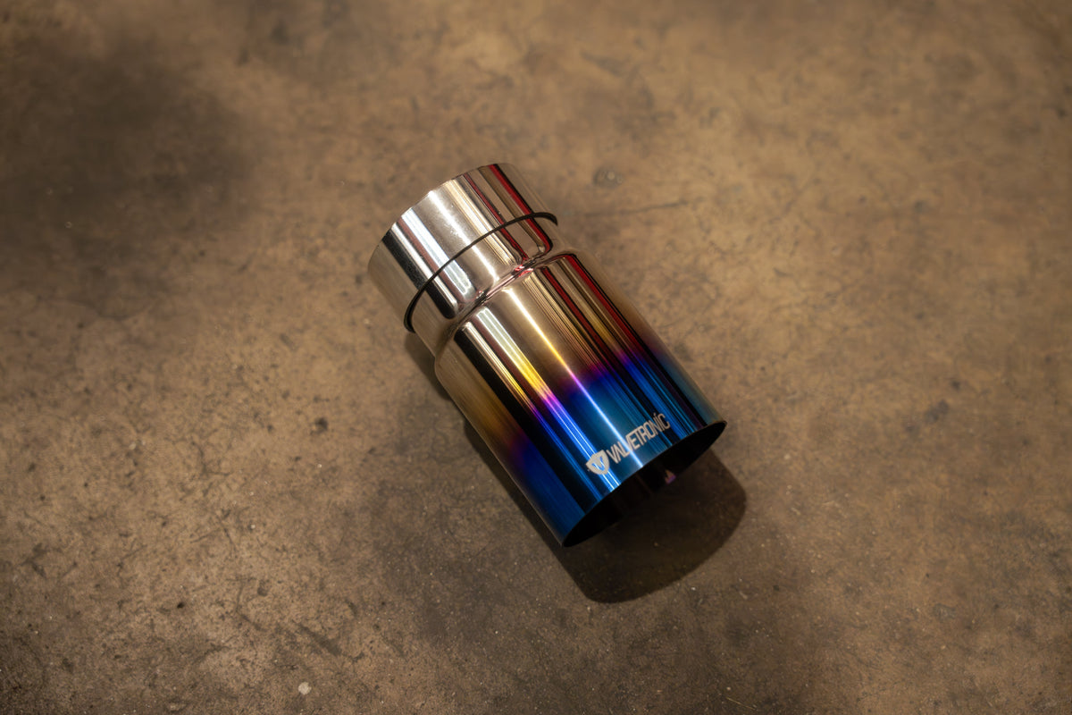 Valvetronic Designs - Valvetronic Designs 4.0 Inch Outlet Exhaust Tips (Exclusive) - VTD.TIP.SLVE.25.40.RC, VTD.TIP.SLVE.30.40.RC, VTD.TIP.SW.25.40.TIBRT, VTD.TIP.SW.30.40.TIBRT