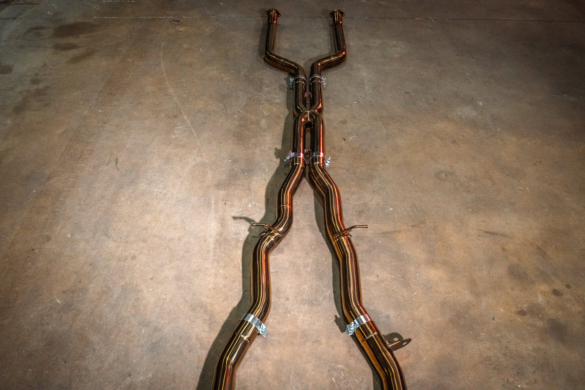 Valvetronic Designs - BMW G90 M5 Valved Sport Exhaust System - BMW.G90.M5.VSES.TI.TIBRT, BMW.G90.M5.VSES.TI.BRSH, BMW.G90.M5.VSES.TI.BRT, BMW.G90.M5.VSES.TI.BLK, BMW.G90.M5.VSES.TI.FC, BMW.G90.M5.VSES.TI.RC
