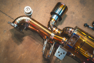 Valvetronic Designs - Valvetronic Valved Sport Exhaust System for Porsche 718 GT4 / GTS/ Boxster Spyder - POR.718.GT4.VSES.TI