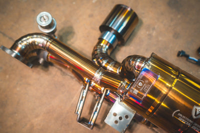 Valvetronic Designs - Valvetronic Valved Sport Exhaust System for Porsche 718 GT4 / GTS/ Boxster Spyder - POR.718.GT4.VSES.TI