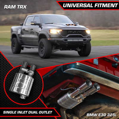 Valvetronic Designs - Truck/SUV Valved Muf - OFF.UVM.63MM.X1, OFF.UVM.63MM.X2, OFF.UVM.76MM.X1, OFF.UVM.76MM.X2, OFF.UVM.89MM.X1, OFF.UVM.89MM.X2, OFF.UVM.63MM.DUALOUT.X1, OFF.UVM.63MM.DUALOUT.X2, OFF.UVM.76MM.DUALOUT.X1, OFF.UVM.76MM.DUALOUT.X2, OFF.UVM.