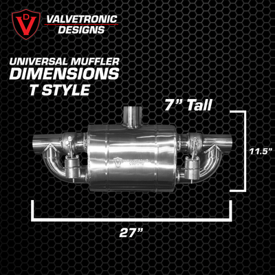 Valvetronic Designs - UNIVERSAL VALVED MUF - UVM.63MM.X1, UVM.63MM.X2, UVM.76MM.X1, UVM.76MM.X2, UVM.89MM.X1, UVM.89MM.X2, UVM.63MM.DUALOUT.X1, UVM.63MM.DUALOUT.X2, UVM.76MM.DUALOUT.X1, UVM.76MM.DUALOUT.X2, UVM.63MM.TSTYLE.X1, UVM.76MM.TSTYLE.X1, UVM.101M