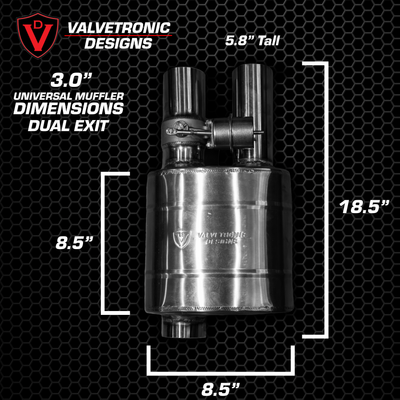 Valvetronic Designs - UNIVERSAL VALVED MUF - UVM.63MM.X1, UVM.63MM.X2, UVM.76MM.X1, UVM.76MM.X2, UVM.89MM.X1, UVM.89MM.X2, UVM.63MM.DUALOUT.X1, UVM.63MM.DUALOUT.X2, UVM.76MM.DUALOUT.X1, UVM.76MM.DUALOUT.X2, UVM.63MM.TSTYLE.X1, UVM.76MM.TSTYLE.X1, UVM.101M