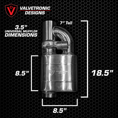 Valvetronic Designs - UNIVERSAL VALVED MUF - UVM.63MM.X1, UVM.63MM.X2, UVM.76MM.X1, UVM.76MM.X2, UVM.89MM.X1, UVM.89MM.X2, UVM.63MM.DUALOUT.X1, UVM.63MM.DUALOUT.X2, UVM.76MM.DUALOUT.X1, UVM.76MM.DUALOUT.X2, UVM.63MM.TSTYLE.X1, UVM.76MM.TSTYLE.X1, UVM.101M
