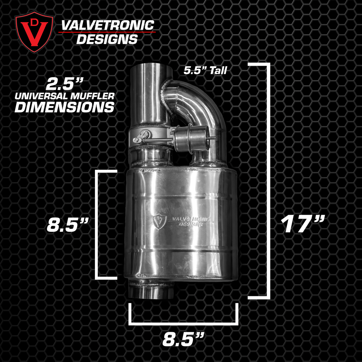 Valvetronic Designs - UNIVERSAL VALVED MUF - UVM.63MM.X1, UVM.63MM.X2, UVM.76MM.X1, UVM.76MM.X2, UVM.89MM.X1, UVM.89MM.X2, UVM.63MM.DUALOUT.X1, UVM.63MM.DUALOUT.X2, UVM.76MM.DUALOUT.X1, UVM.76MM.DUALOUT.X2, UVM.63MM.TSTYLE.X1, UVM.76MM.TSTYLE.X1, UVM.101M