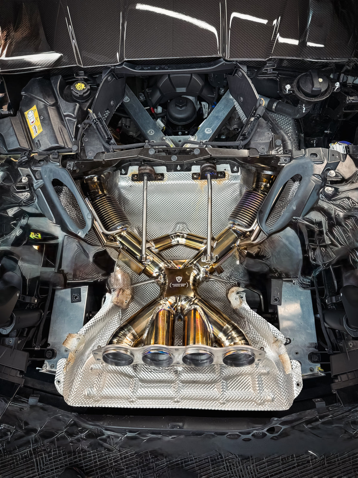 Valvetronic Designs - Mclaren 765LT F1 Race Exhaust System - MAC.765LT.F1.TI