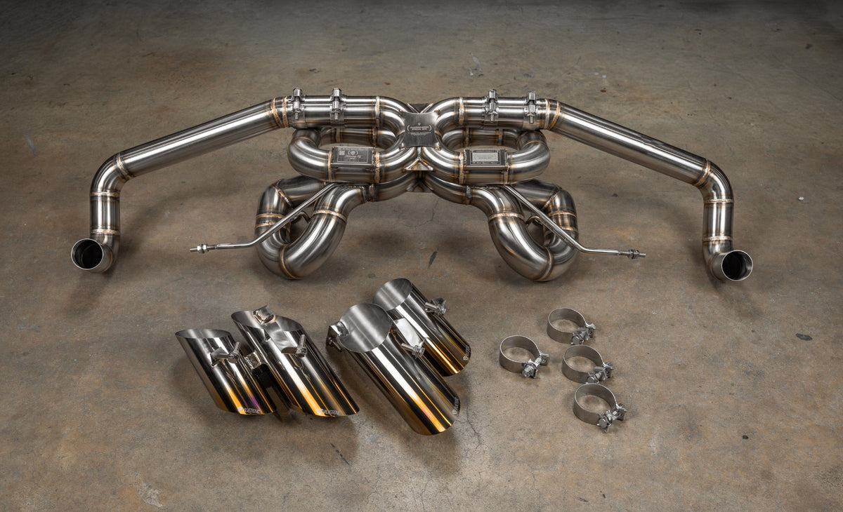 Valvetronic Designs - Lamborghini Huracan True F1 / Valved Exhaust System (LP580/610) - LAM.HUR.F1.BR, LAM.HUR.F1.TI, LAM.HUR.VSES.TI