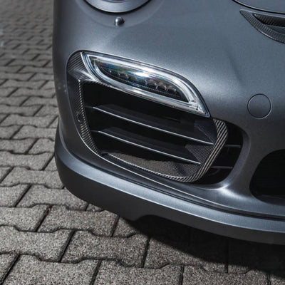 TECHART Carbon Front Grille Airblades for Porsche 911 991.1 Turbo / Turbo S
