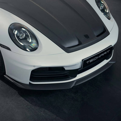 TECHART Front Spoiler Visible Carbon Matte for Porsche 911 992.1 — product image