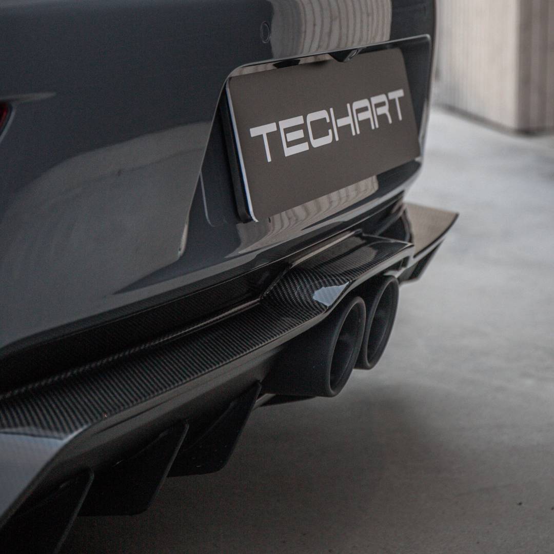 TECHART Rear Panel, Lower Part Carbon Glossy for Porsche 911 992.1 — product image