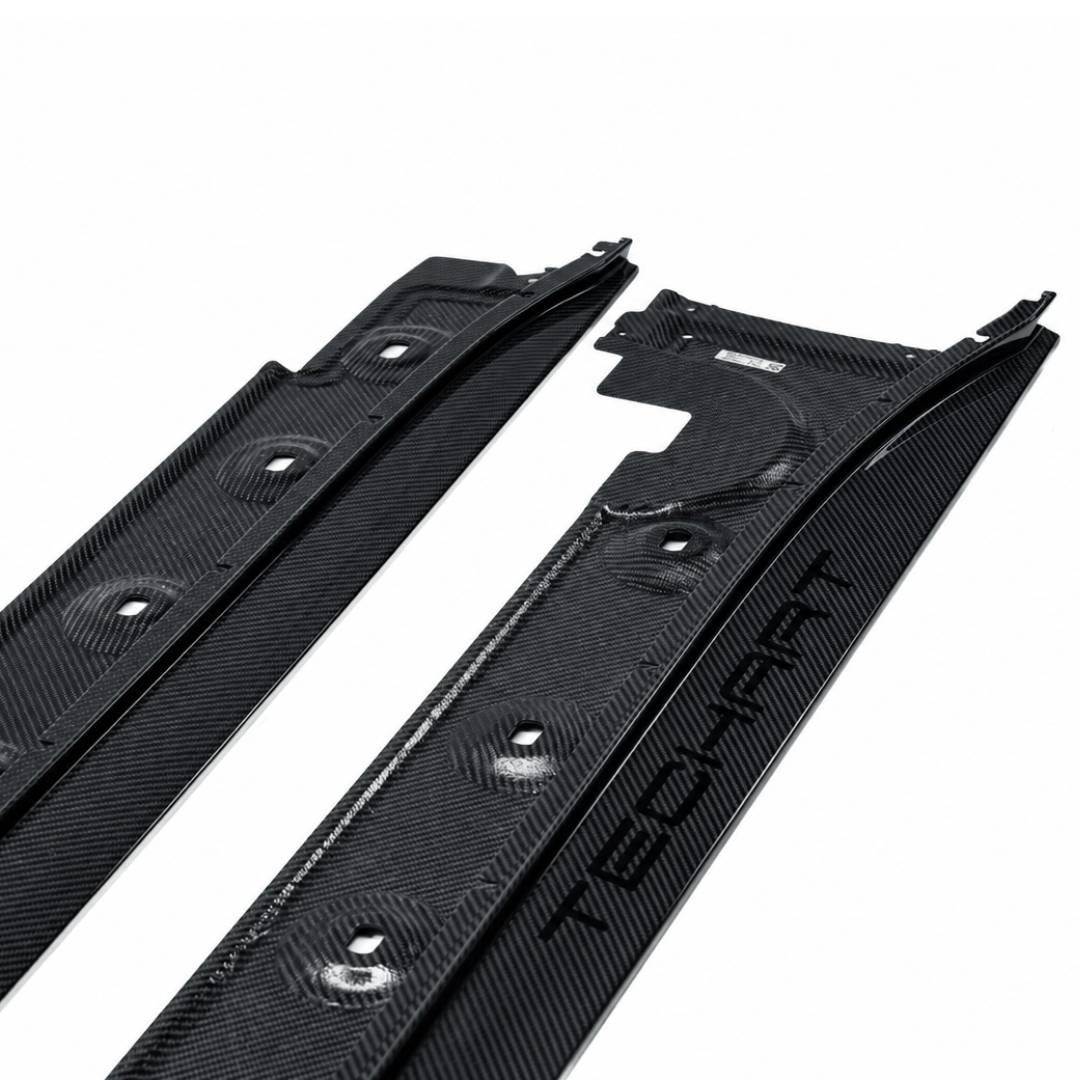 TECHART Side Skirts Carbon Glossy for Porsche 911 992.1 — product image