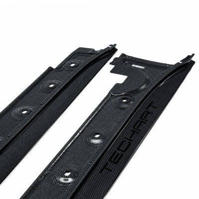 TECHART Side Skirts Carbon Glossy for Porsche 911 992.1 — product image