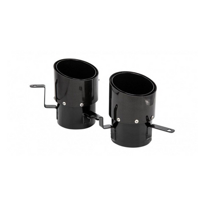 Tailpipes Carbon-Stainless Steel (2-Piece Set) - Ferrari SF90 Stradale & Spider - F1 090 50/ 55/ 51/ 56/ 52/ 57 - Novitec