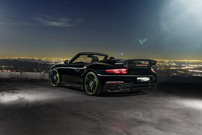 TECHART rear diffuser add-on fitted to Porsche 911 991.2 Turbo / Turbo S