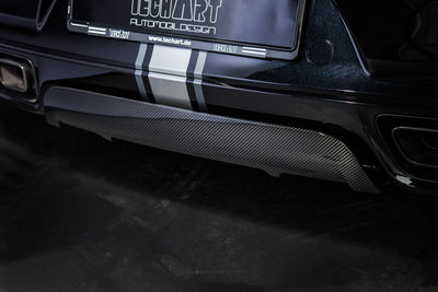 TECHART rear diffuser add-on fitted to Porsche 911 991.2 Turbo / Turbo S