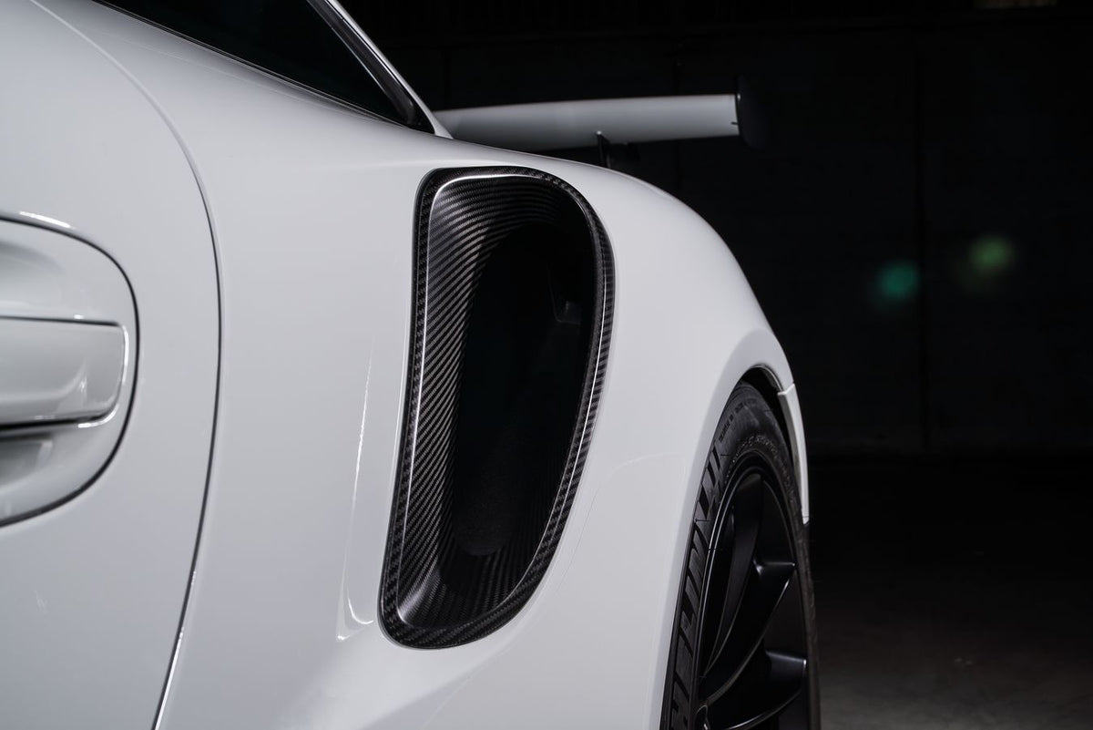 TECHART Carbon Side Air Intake Trims for Porsche 911 991.1 Turbo / Turbo S / GT3 RS