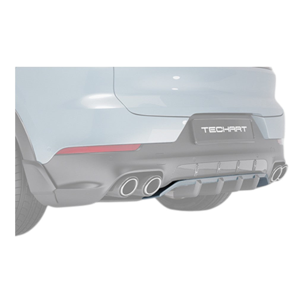 TECHART rear diffuser add-on with AeroWings for Porsche Cayenne E3.1/E3.2