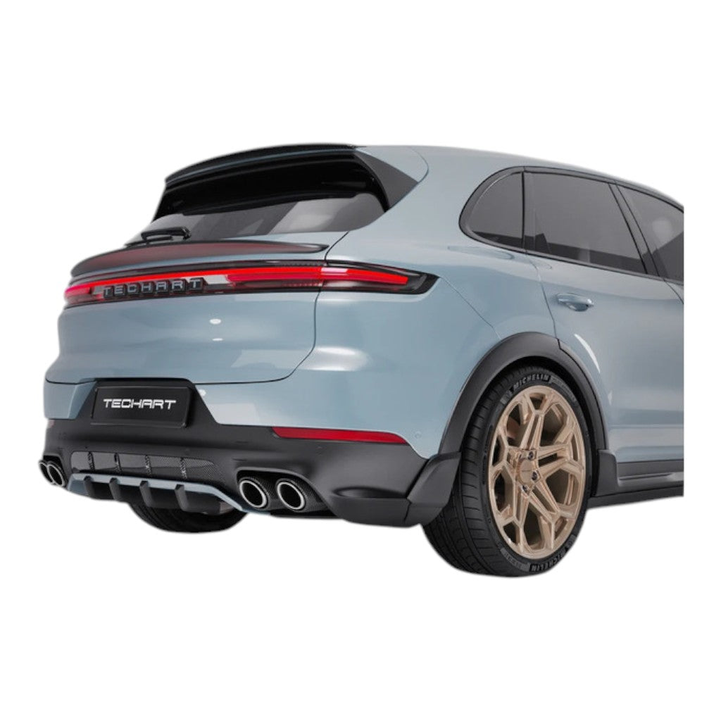 TECHART rear diffuser add-on with AeroWings for Porsche Cayenne E3.1/E3.2