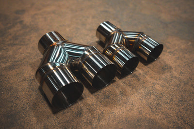 Valvetronic Designs - Valvetronic Designs Universal Y Pipe Adapter - VTD.YPIPE.63MM, VTD.YPIPE.76MM