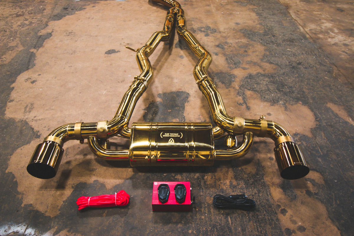 Valvetronic Designs - Toyota Supra A90 / A91 Valved Sport Exhaust System - TOY.A90.VSES.BR, TOY.A90.VSES.AG, TOY.A90.VSES.TI