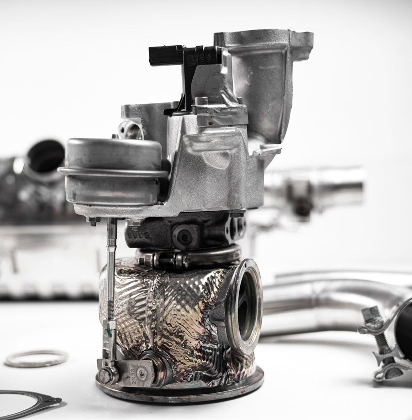 TECHART TA09Y/T2 upgraded turbocharger detail from the official Cayenne brochure