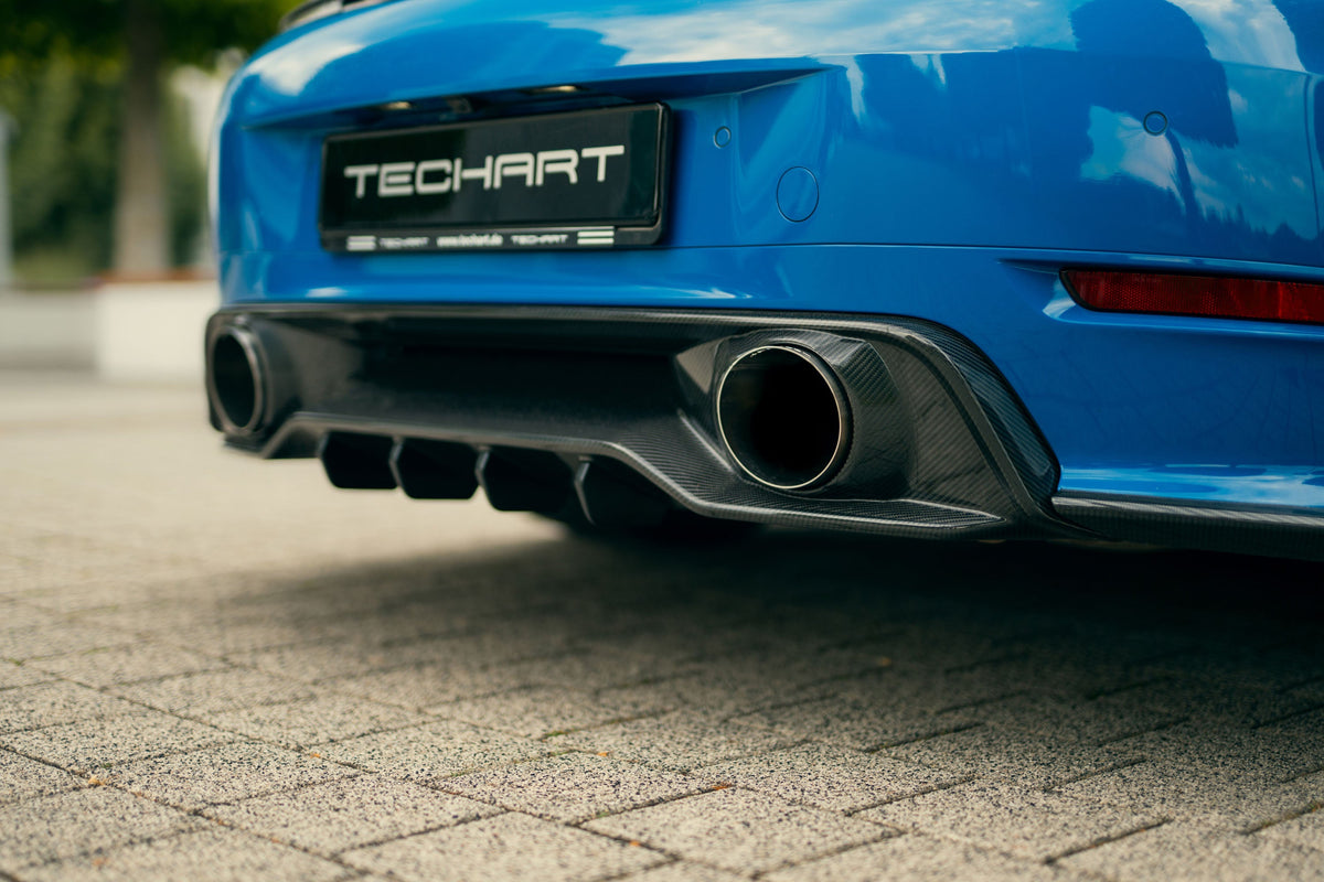 TECHART Rear Diffuser for Porsche 911 992.2 Carrera — rear view 1