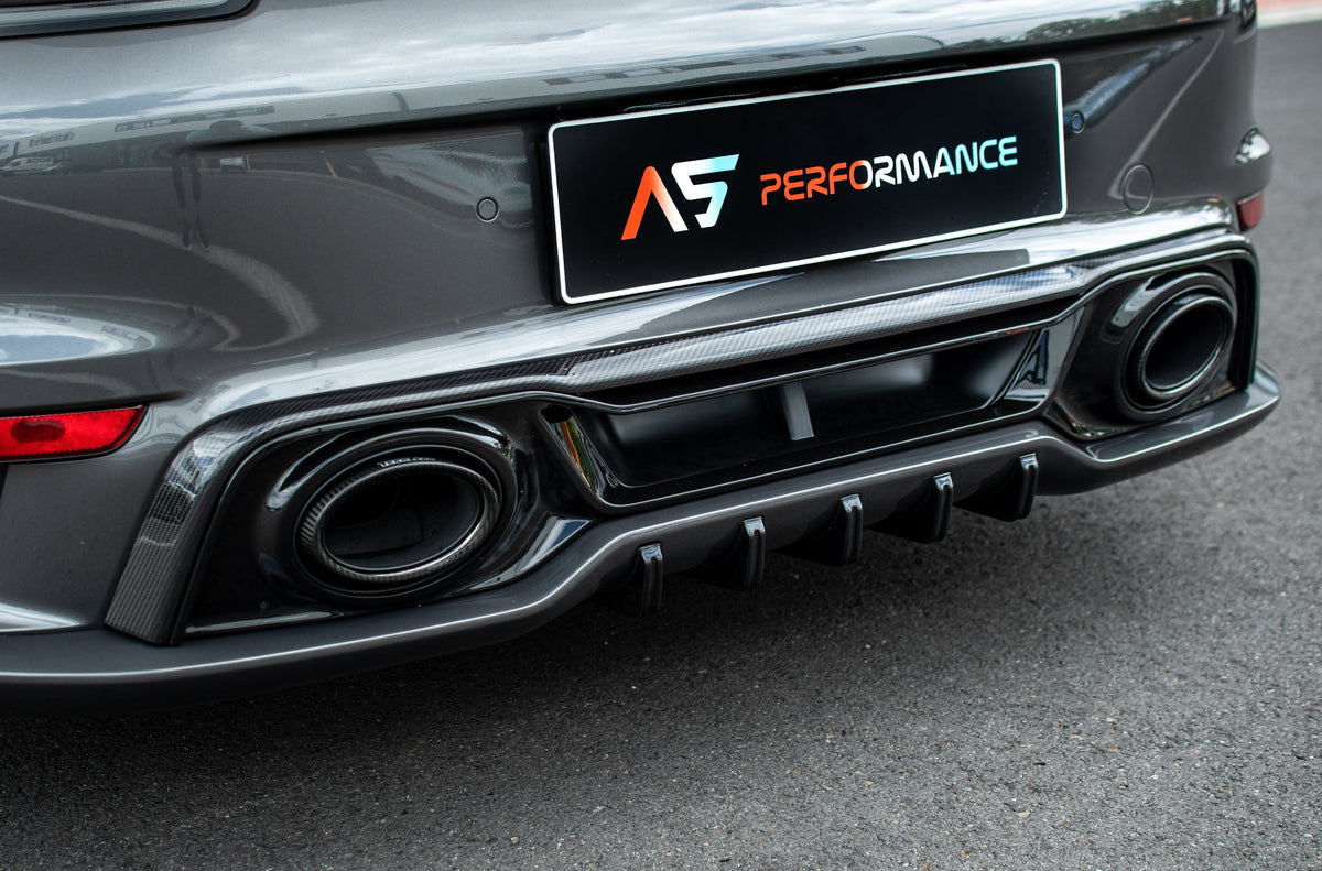 TECHART Rear Diffuser for Porsche 911 992.1 — rear view 1