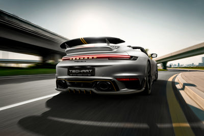 TECHART Rear Diffuser for Porsche 911 992.1 — rear view 2