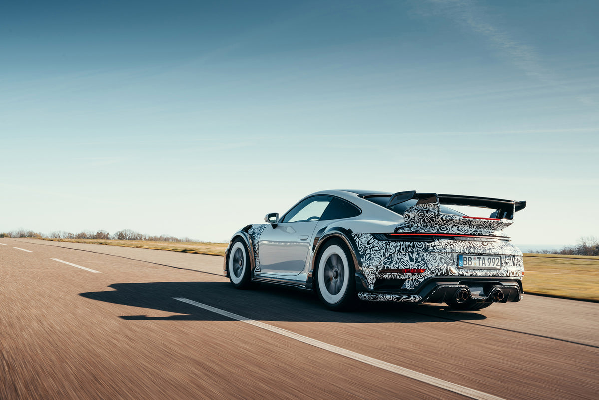 TECHART GTstreet R 992.1 rear view with exhaust outlets