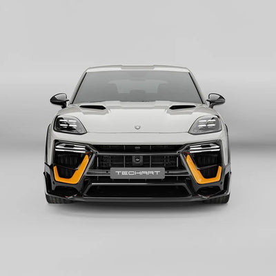 TECHART MAGNUM Sport aero kit front view; vehicle shown with optional wheels, hood and other equipment