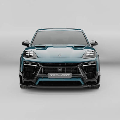 TECHART MAGNUM aero kit front view; vehicle shown with optional wheels, hood and other equipment