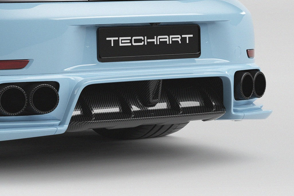 TECHART Carbon Rear Cooling Duct for Porsche 911 992.2 Turbo S