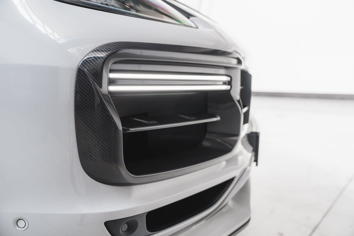 TECHART Air Intake Frames for Porsche Cayenne E3.1 Turbo GT — installed view