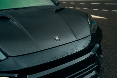 TECHART carbon aero hood with air duct, installed on Cayenne MAGNUM