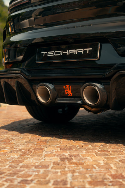 TECHART MAGNUM center-exit exhaust installed; body-kit components sold separately